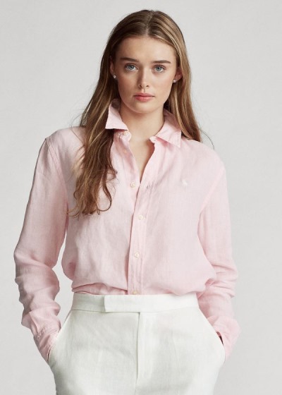 Polo Ralph Lauren Linen Skjorter Dame Danmark (ATBHD2607)